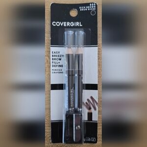 Covergirl Easy Breezy Brow Fill + Define Eye Brow Pencils #505 Rich Brown
